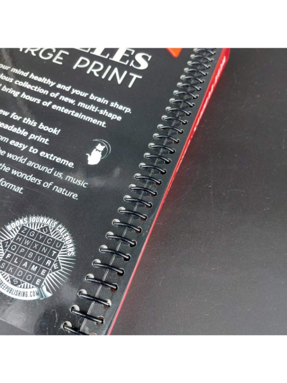 Word Puzzles Large Print Daisy Seal Puzzle Power Spiral Ring Bound Book Activity - Picture 5 of 10